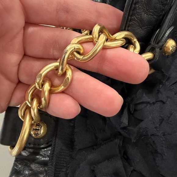 Juicy Couture silk chiffon and leather handbag - Picture 7 of 16